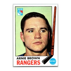 Arnie Brown New York Rangers Topps 1969