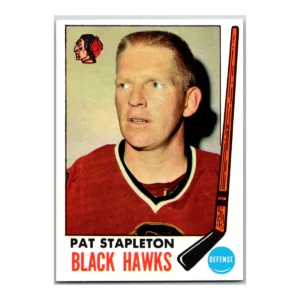 Pat Stapleton Chicago Black Hawks Topps 1969