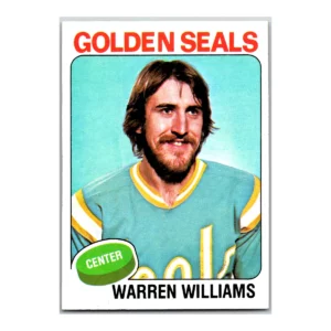 Warren Williams California Golden Seals Topps 1975