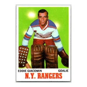 Eddie Giacomin New York Rangers Topps 1970