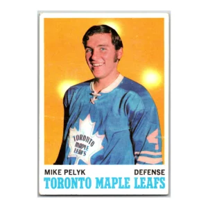 Mike Pelyk Toronto Maple Leafs Topps 1970