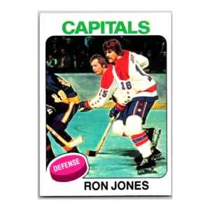 Ron Jones Washington Capitals Topps 1975