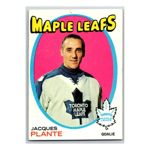 Jacques Plante Toronto Maple Leafs Topps 1971