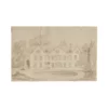 Antique British Manor Drawing