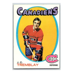 J.C. Tremblay Montreal Canadiens Topps 1971