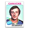 Ab MeMarco Vancover Canucks Topps 1975