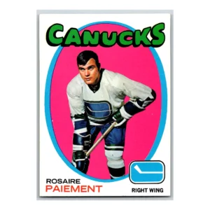 Rosaire Paiement Vancouver Canucks Topps 1971