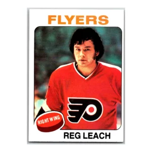 Reg Leach Philadelphia Flyers Topps 1975