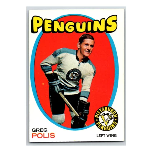 Greg Polis Pittsburgh Penguins Topps 1971