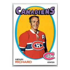 Henri Richard Montreal Canadiens Topps 1971