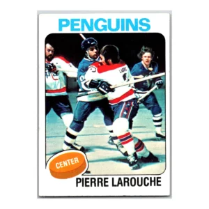 Pierre Larouche Pittsburgh Penguins Topps 1975