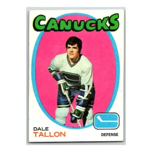 Dale Tallon Vancouver Canucks Topps 1971