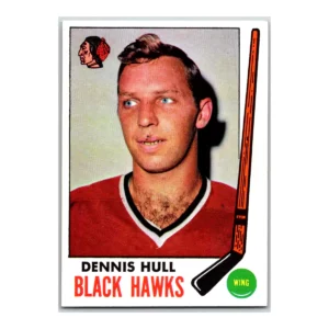 Dennis Hull Chicago Black Hawks Topps 1969
