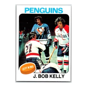 J. Bob Kelly Pittsburgh Penguins Topps 1975