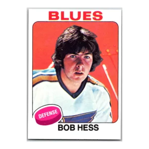 Bob Hess St. Louis Blues Topps 1975