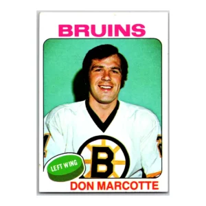 Don Marcotte Boston Bruins Topps 1975