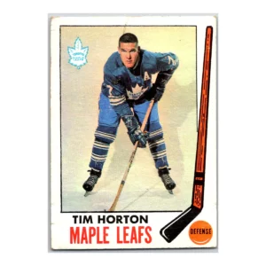 Tim Horton Toronto Maple Leafs Topps 1969