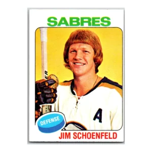 Jim Schoenfeld Buffalo Sabres Topps 1975