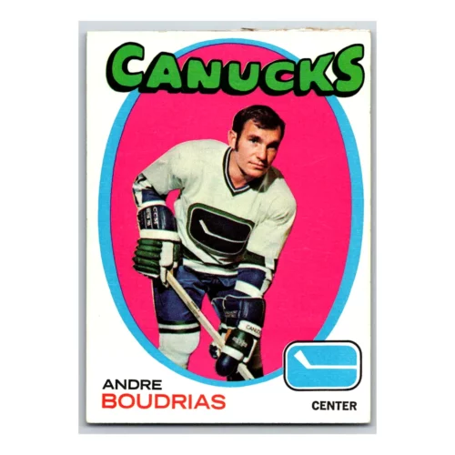 Andre Boudrias Vancouver Canucks Topps 1971