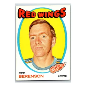Red Berenson Detroit Red Wings Topps 1971