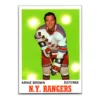 Arnie Brown New York Rangers Topps 1970