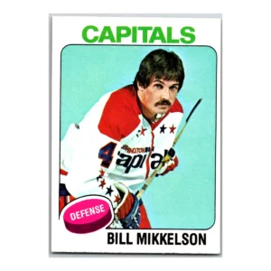 Bill Mikkelson Washington Capitals Topps 1975