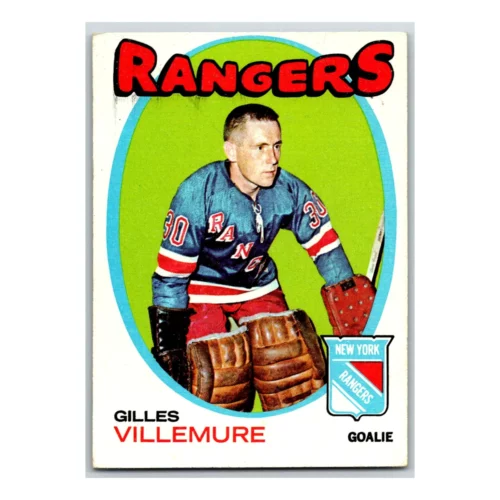 Gilles Villemure New York Rangers Topps 1971