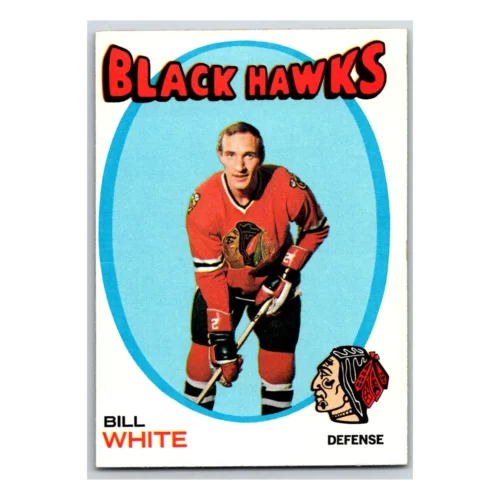 Bill White Chicago Black Hawks Topps 1971