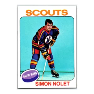 Simon Nolet Kansas City Scouts Topps 1975