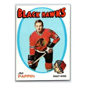 Jim Pappin Chicago Black Hawks Topps 1971