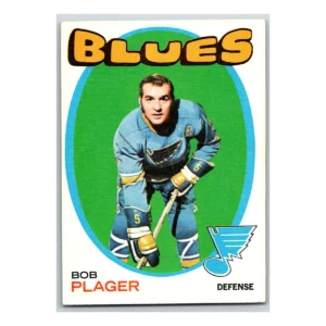 Bob Plager St. Louis Blues Topps 1971