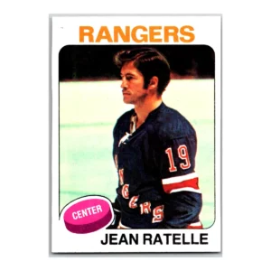 Jean Ratelle New York Rangers Topps 1975