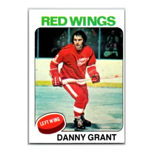 Danny Grant Detroit Red Wings Topps 1975