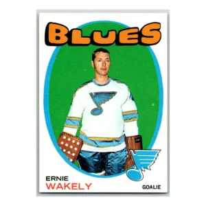 Ernie Wakely St. Louis Blues Topps 1971
