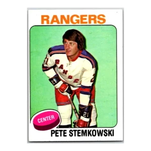 Pete Stemkowski New York Rangers Topps 1975