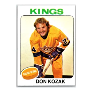 Don Kozak Los Angeles Kings Topps 1975