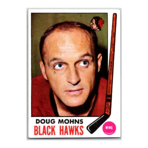 Doug Mohns Chicago Black Hawks Topps 1969