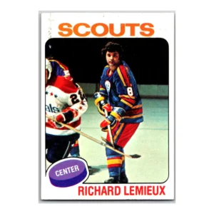 Richard Lemieux Kansas City Scouts Topps 1975