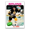 Al Sims Boston Bruins Topps 1975