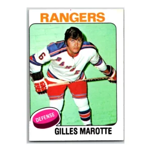 Gilles Marotte New York Rangers Topps 1975