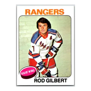 Rod Gilbert New York Rangers Topps 1975