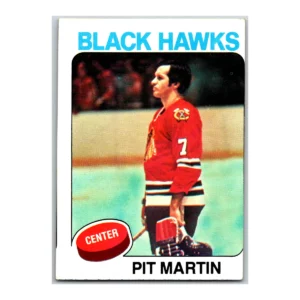 Pit Martin Chicago Black Hawks Topps 1975