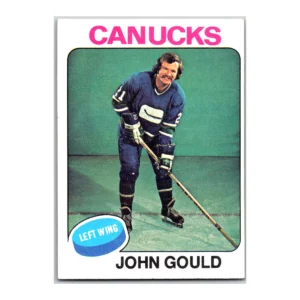 John Gould Vancover Canucks Topps 1975