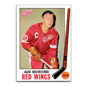 Alex Delvecchio Detroit Red Wings Topps 1969