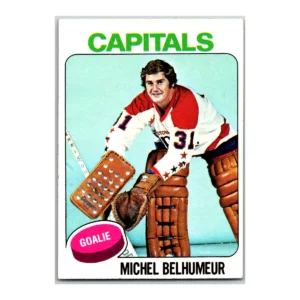 Michel Belhumeur Washington Capitals Topps 1975