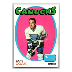 Gary Doak Vancouver Canucks Topps 1971