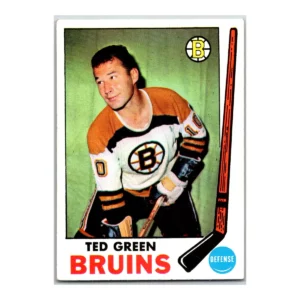 Ted Green Boston Bruins Topps 1969