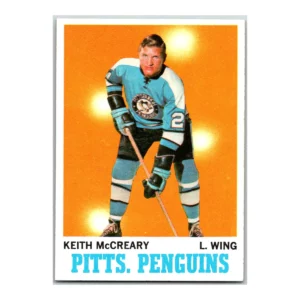 Keith McCreary Pittsburgh Penguins Topps 1970