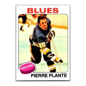 Pierre Plante St. Louis Blues Topps 1975