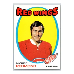 Mickey Redmond Detroit Red Wings Topps 1971